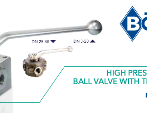 Válvula Roscada de Alta Presión con conexión Roscada , 90º y 4 vías