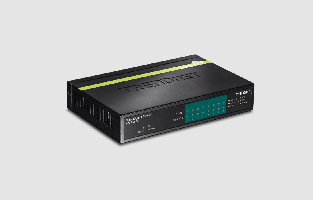 Switch Gigabit PoE+ de 8 puertos - TRENDnet - TPE-TG80g