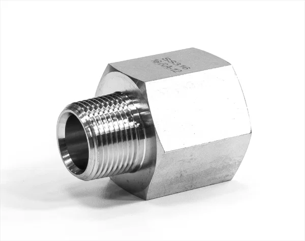 Adaptador Reductor 3/8" G - BSPP Hembra x 1/4" NPT macho